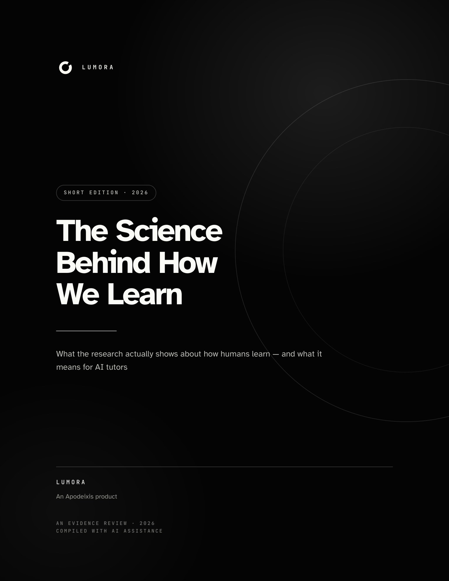 Cover of The Science Behind How We Learn, short edition